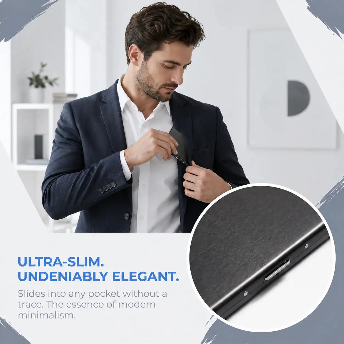 RFID-Blocking Metal Card Holder – 10 Slots – image 4