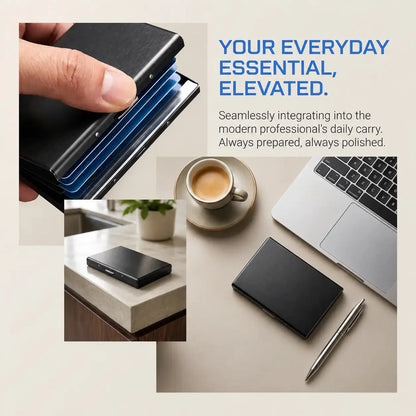 RFID-Blocking Metal Card Holder – 10 Slots – image 5