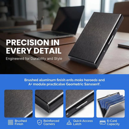 RFID-Blocking Metal Card Holder – 10 Slots – image 6