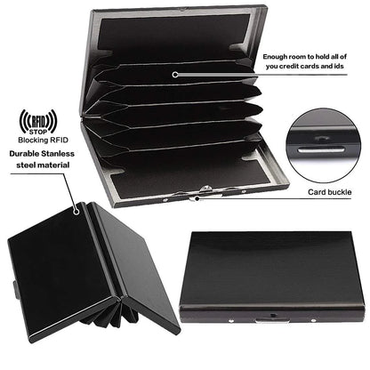 RFID-Blocking Metal Card Holder – 10 Slots – image 8