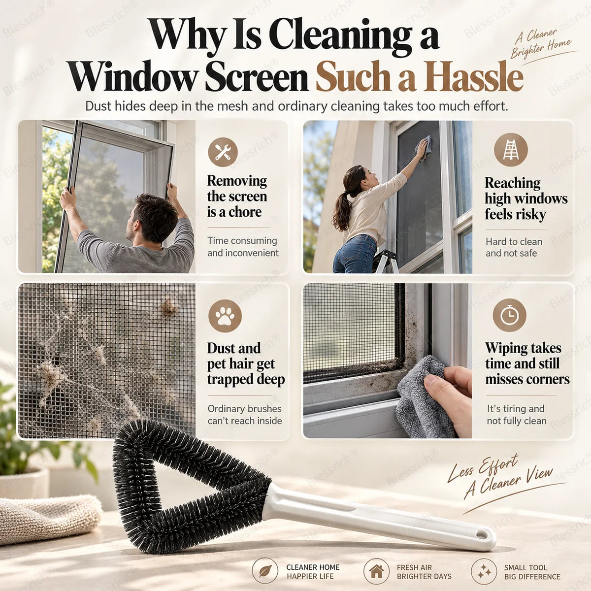 Triangle Window Screen Cleaning Brush – image 10