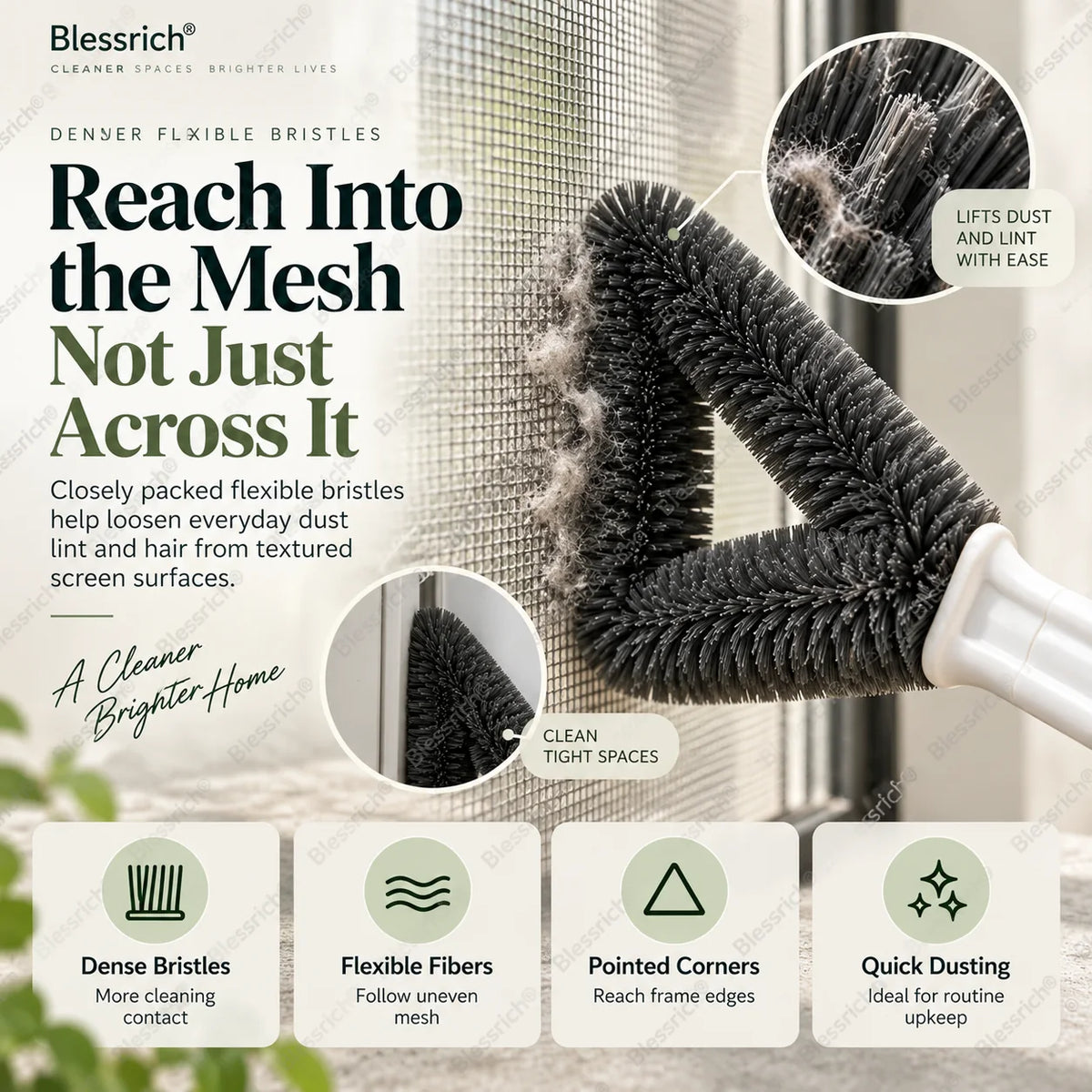 Triangle Window Screen Cleaning Brush – image 4