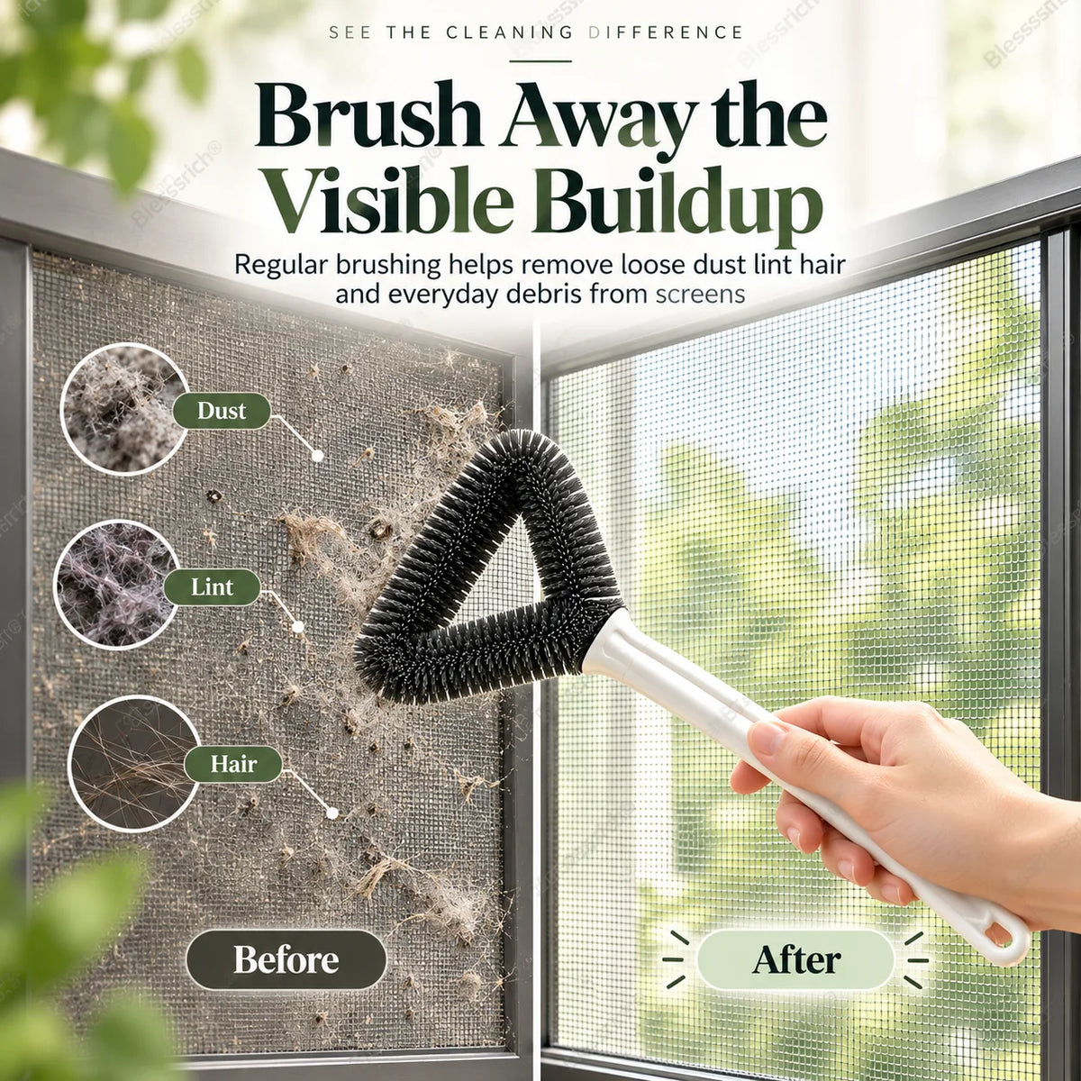 Triangle Window Screen Cleaning Brush – image 5
