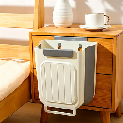 Foldable Hanging Kitchen Trash Bin for Cabinet Doors – image 10