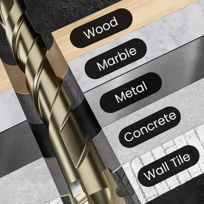 4-Piece Carbide Serrated Drill Bit Set for Clean Multi-Size Holes – image 3
