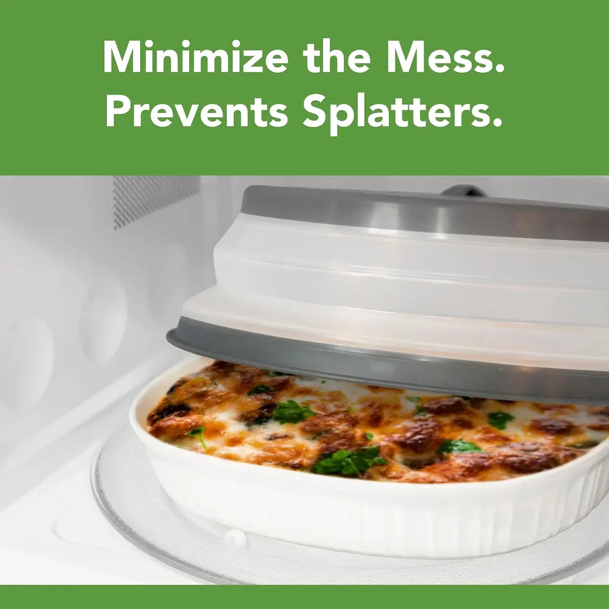 Ventilated Microwave Splatter Cover for Cleaner Everyday Reheating – image 1