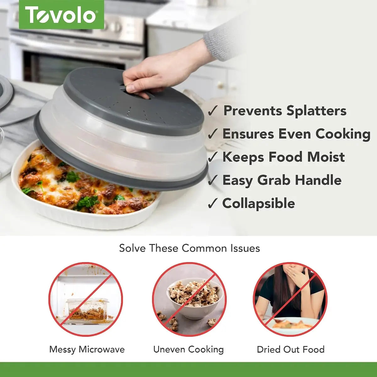 Ventilated Microwave Splatter Cover for Cleaner Everyday Reheating – image 2