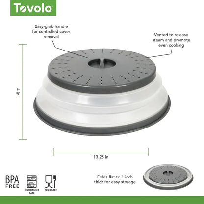 Ventilated Microwave Splatter Cover for Cleaner Everyday Reheating – image 5
