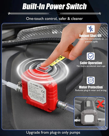 12V/24V Electric Oil Extractor Pump for Vehicle Fluid Changes – image 4