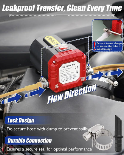 12V/24V Electric Oil Extractor Pump for Vehicle Fluid Changes – image 5