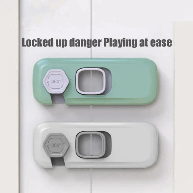 Adhesive Child Safety Cabinet Lock, 2 Pack – image 1
