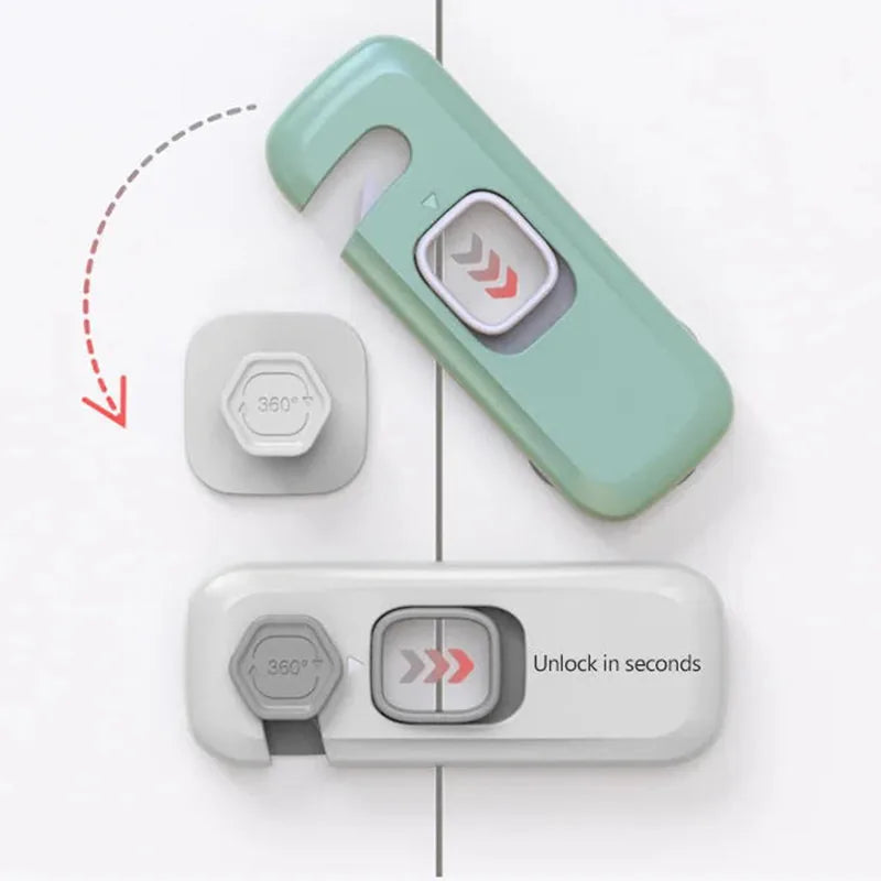 Adhesive Child Safety Cabinet Lock, 2 Pack – image 2