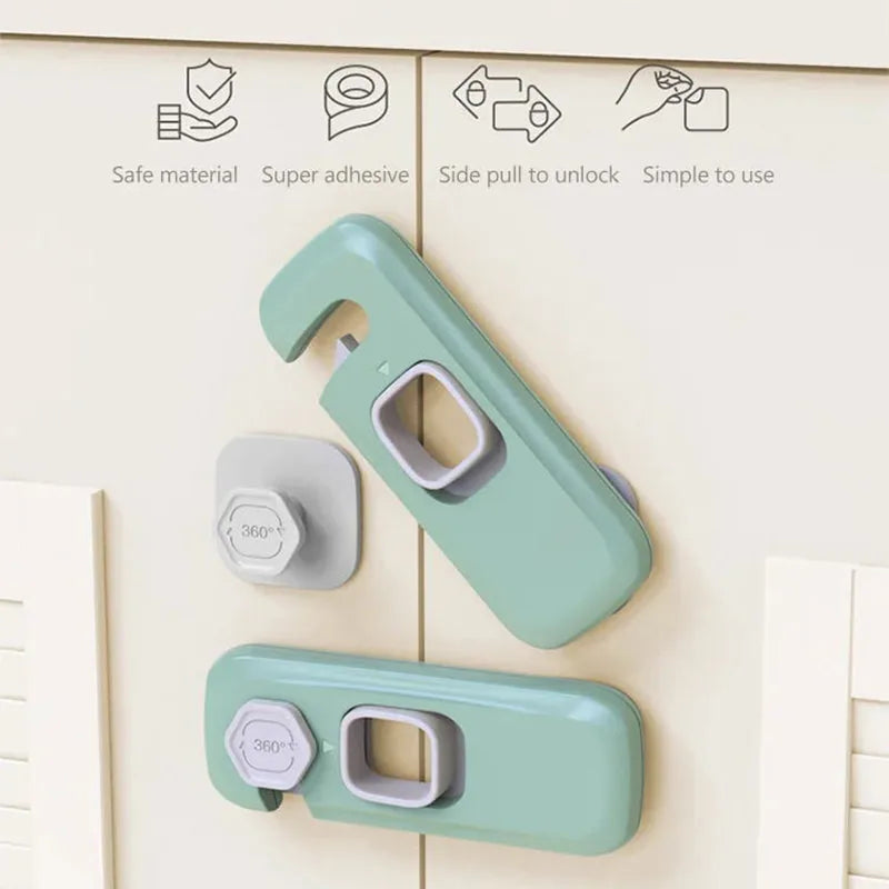 Adhesive Child Safety Cabinet Lock, 2 Pack – image 3