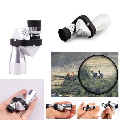 8×20 Right-Angle Monocular Telescope Kit with Phone Clip and Tripod – image 4