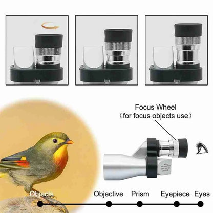 8×20 Right-Angle Monocular Telescope Kit with Phone Clip and Tripod – image 6