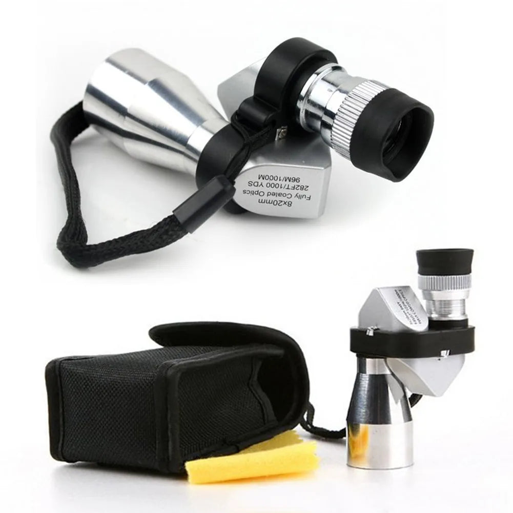 8×20 Right-Angle Monocular Telescope Kit with Phone Clip and Tripod – image 7