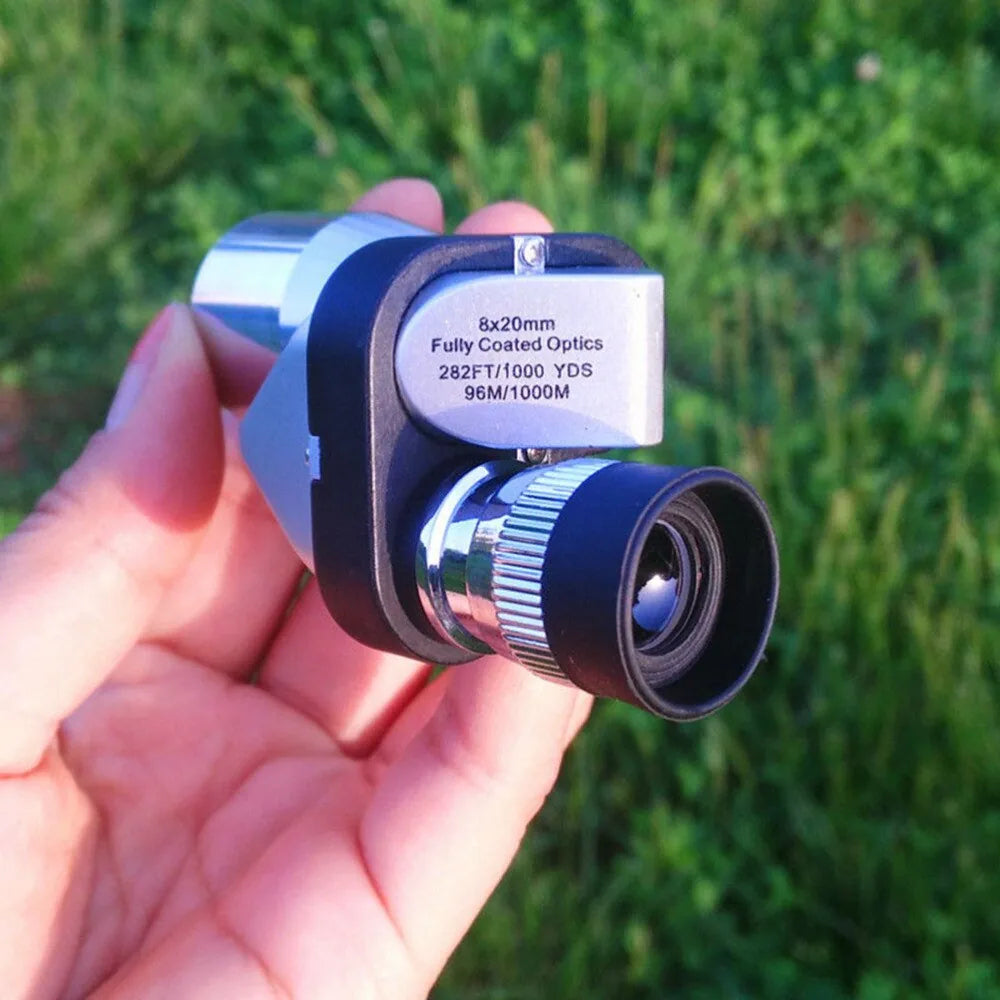 8×20 Right-Angle Monocular Telescope Kit with Phone Clip and Tripod – image 10