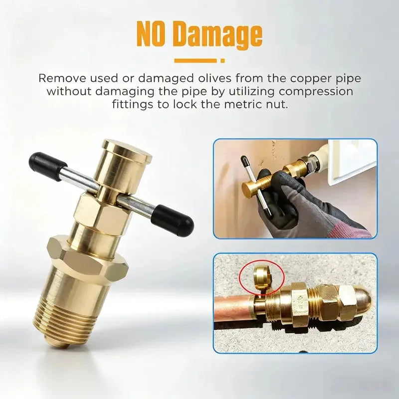 Compression Sleeve Puller Tool for Brass Pipe Fittings – image 2