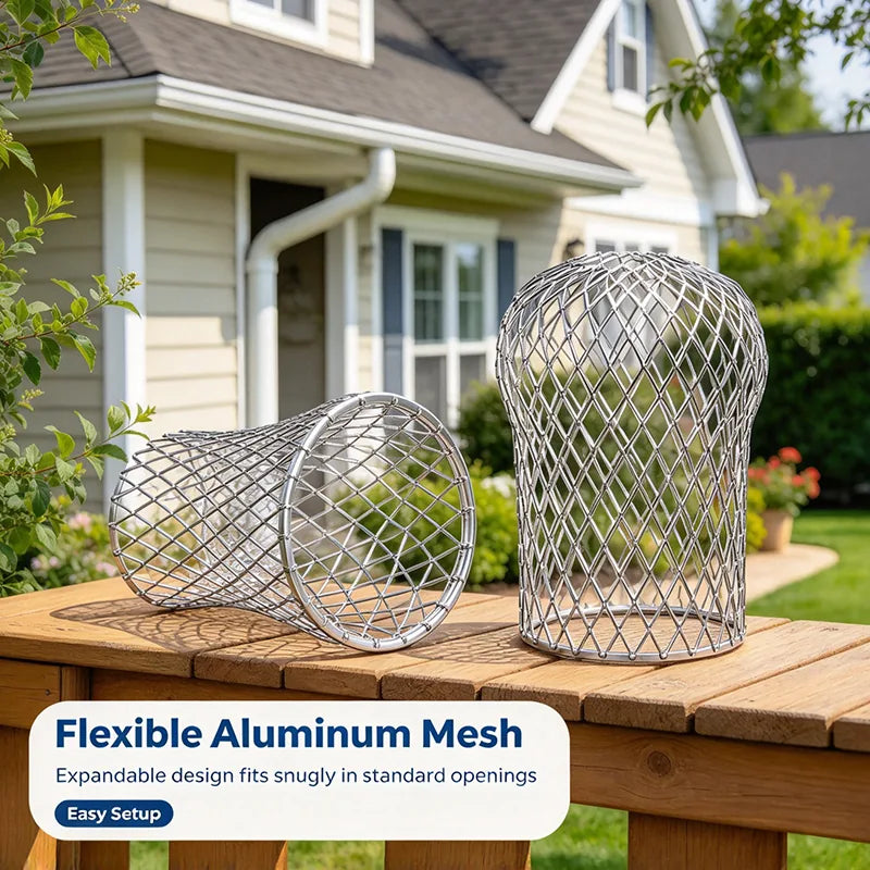 Expandable Gutter Downspout Leaf Strainer Set – image 1