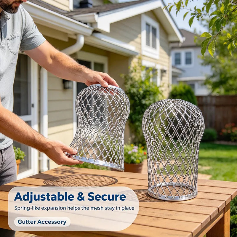 Expandable Gutter Downspout Leaf Strainer Set – image 5
