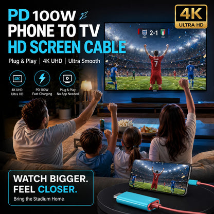 USB-C to HDMI Screen Mirroring Cable in Red or Blue – image 1