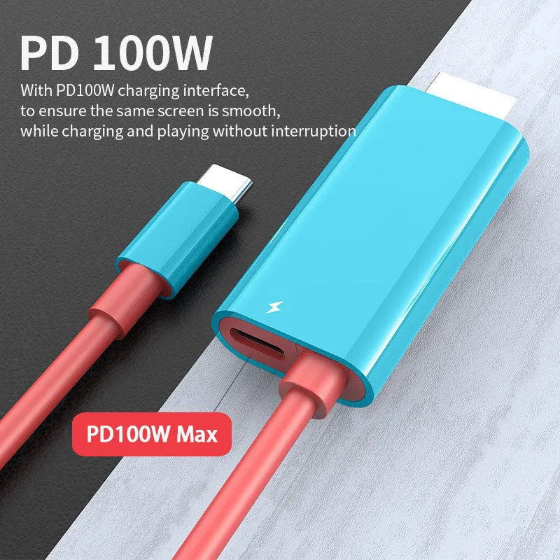 USB-C to HDMI Screen Mirroring Cable in Red or Blue – image 6