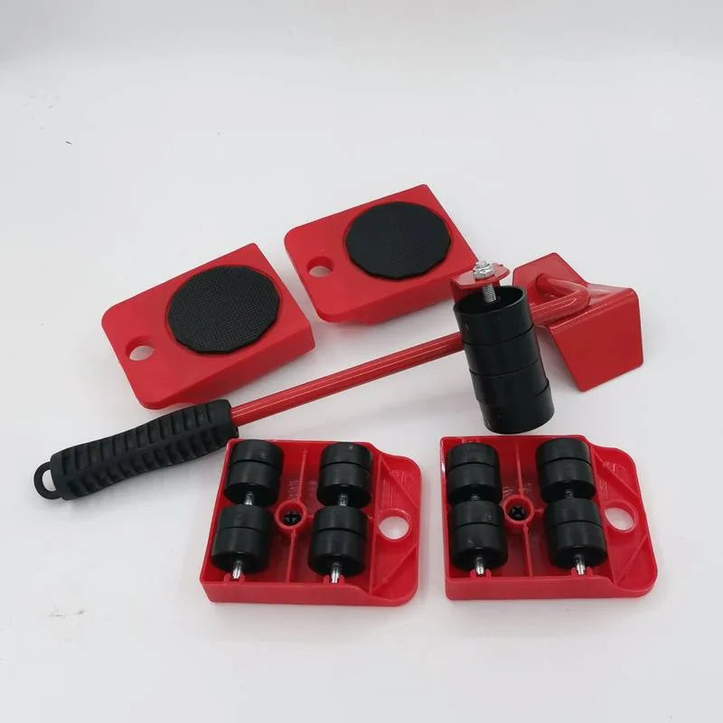 Five-Piece Furniture Mover Set with Eight-Wheel Dollies – image 2