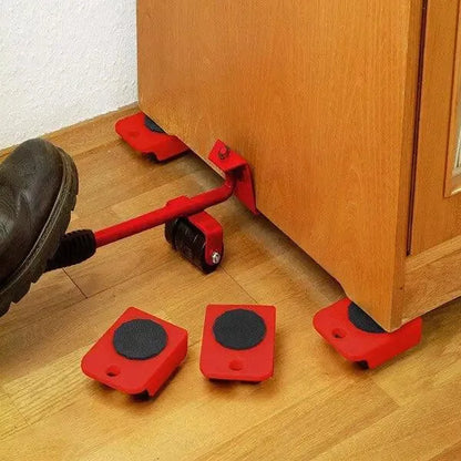 Five-Piece Furniture Mover Set with Eight-Wheel Dollies – image 5