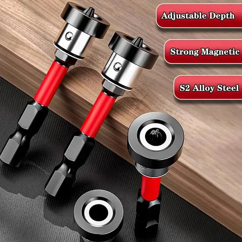 Magnetic PH2 Drywall Screwdriver Bits with Depth Stops, 5-Piece Set — view 4