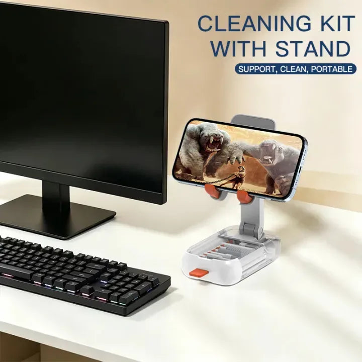 Electronics Cleaning Kit with Fold-Out Phone Stand — view 3