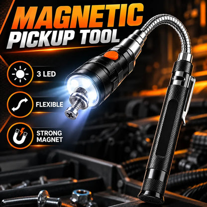 Telescoping Magnetic Pickup Flashlight for Dropped Screws and Small Parts — view 1