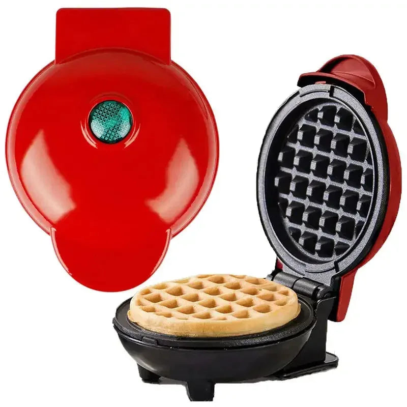 Compact Mini Waffle Maker for Small Breakfasts, US Plug — view 2