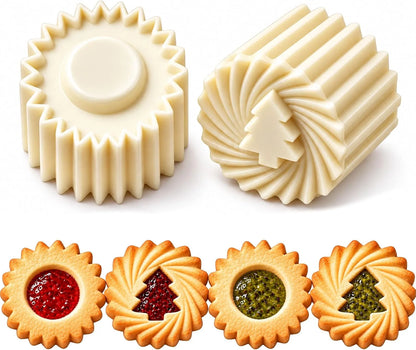Double-Ended Christmas Tree Cookie Press Mold Set, 2-Pack — view 1