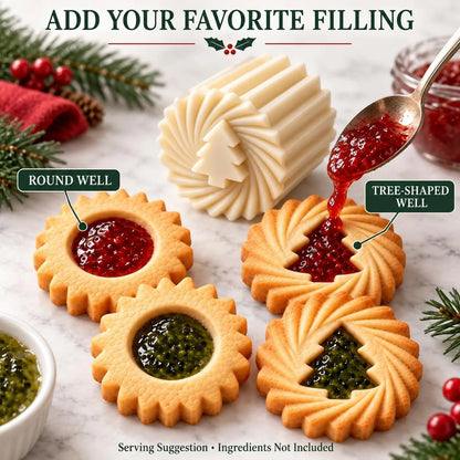 Double-Ended Christmas Tree Cookie Press Mold Set, 2-Pack — view 4
