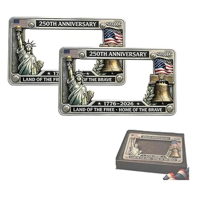 250th Anniversary Commemorative License Plate Frame 2 Pack