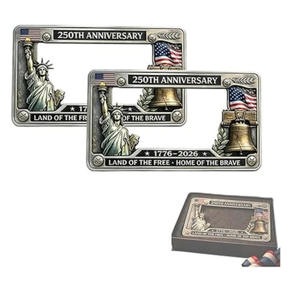 250th Anniversary Commemorative License Plate Frame 2 Pack