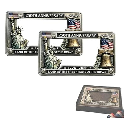 250th Anniversary Commemorative License Plate Frame 2 Pack